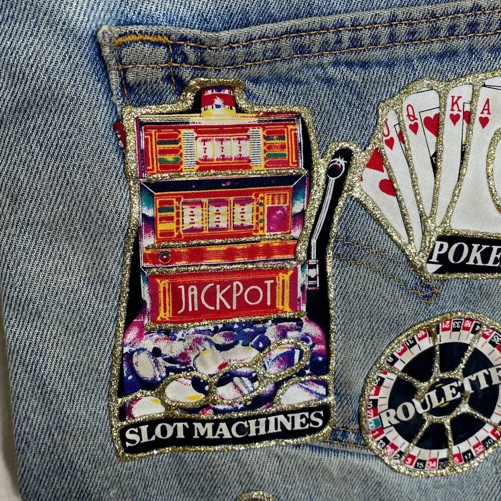 Las Vegas Vintage UNIQUE Hand Crafted Jean Shoulder Bag Made from Levi's 550